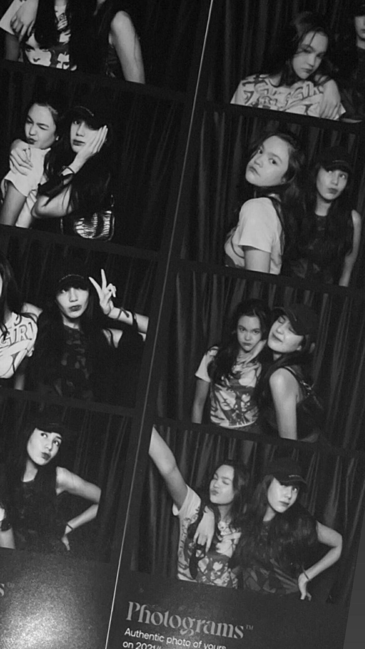 Black and white photo strip collection